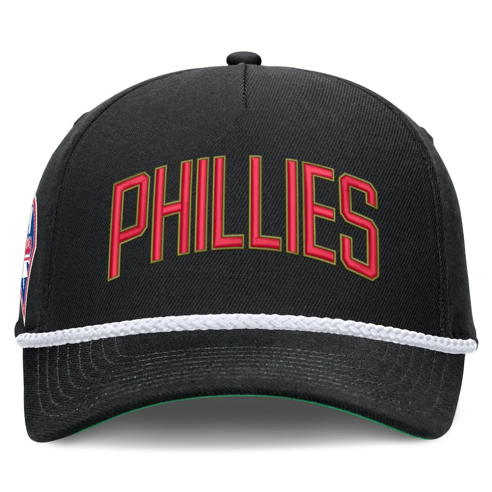 Black Philadelphia Phillies Nike Cooperstown Collection Rise Adjustable Hat
