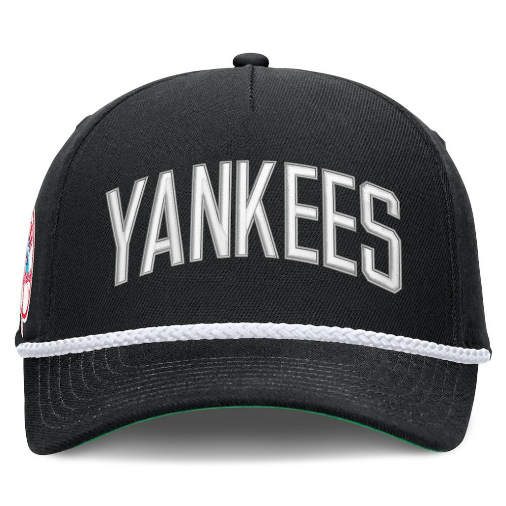 Black New York Yankees Nike Cooperstown Collection Rise Adjustable Hat