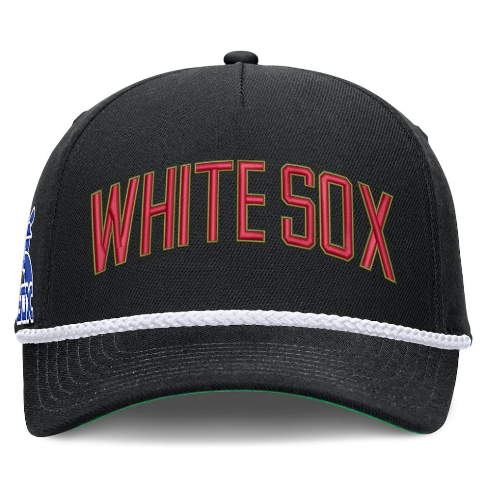 Black Chicago White Sox Nike Cooperstown Collection Rise Adjustable Hat