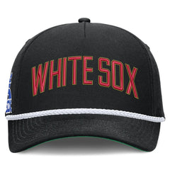 Black Chicago White Sox Nike Cooperstown Collection Rise Adjustable Hat