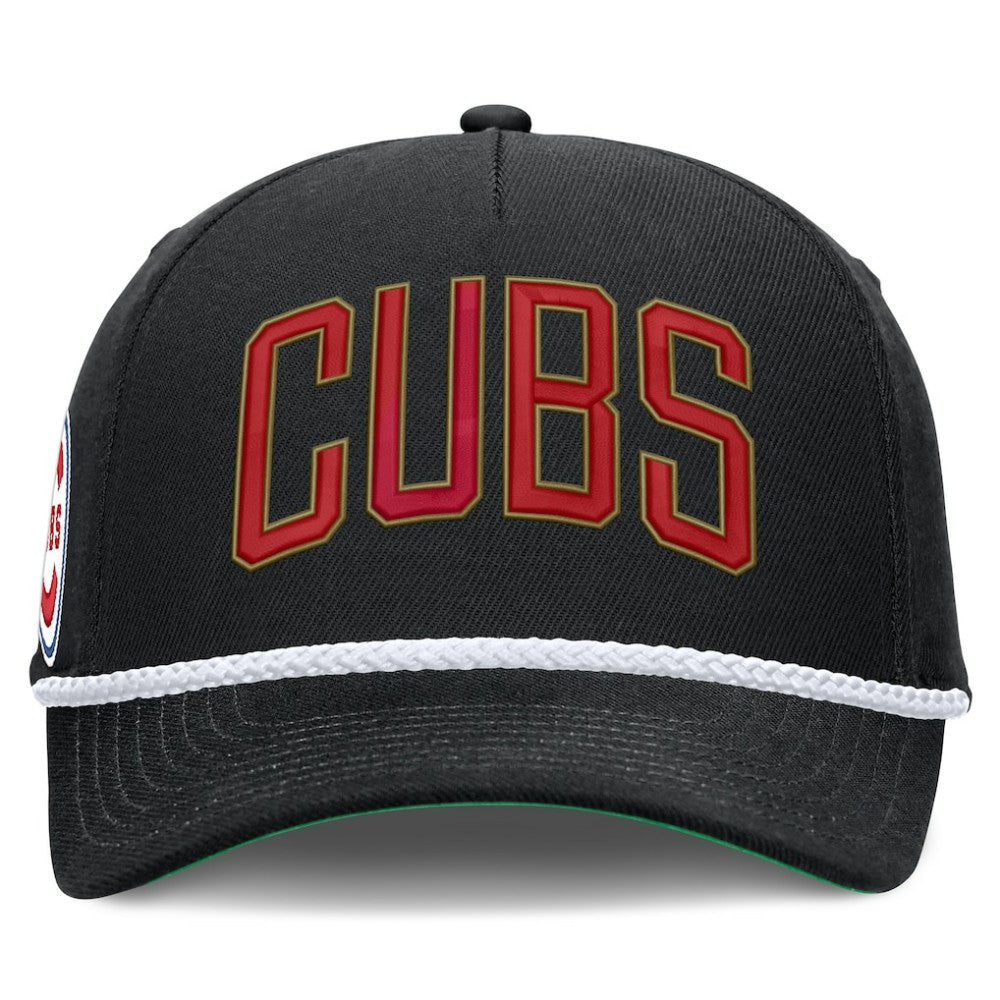 Black Chicago Cubs Nike Cooperstown Collection Rise Adjustable Hat