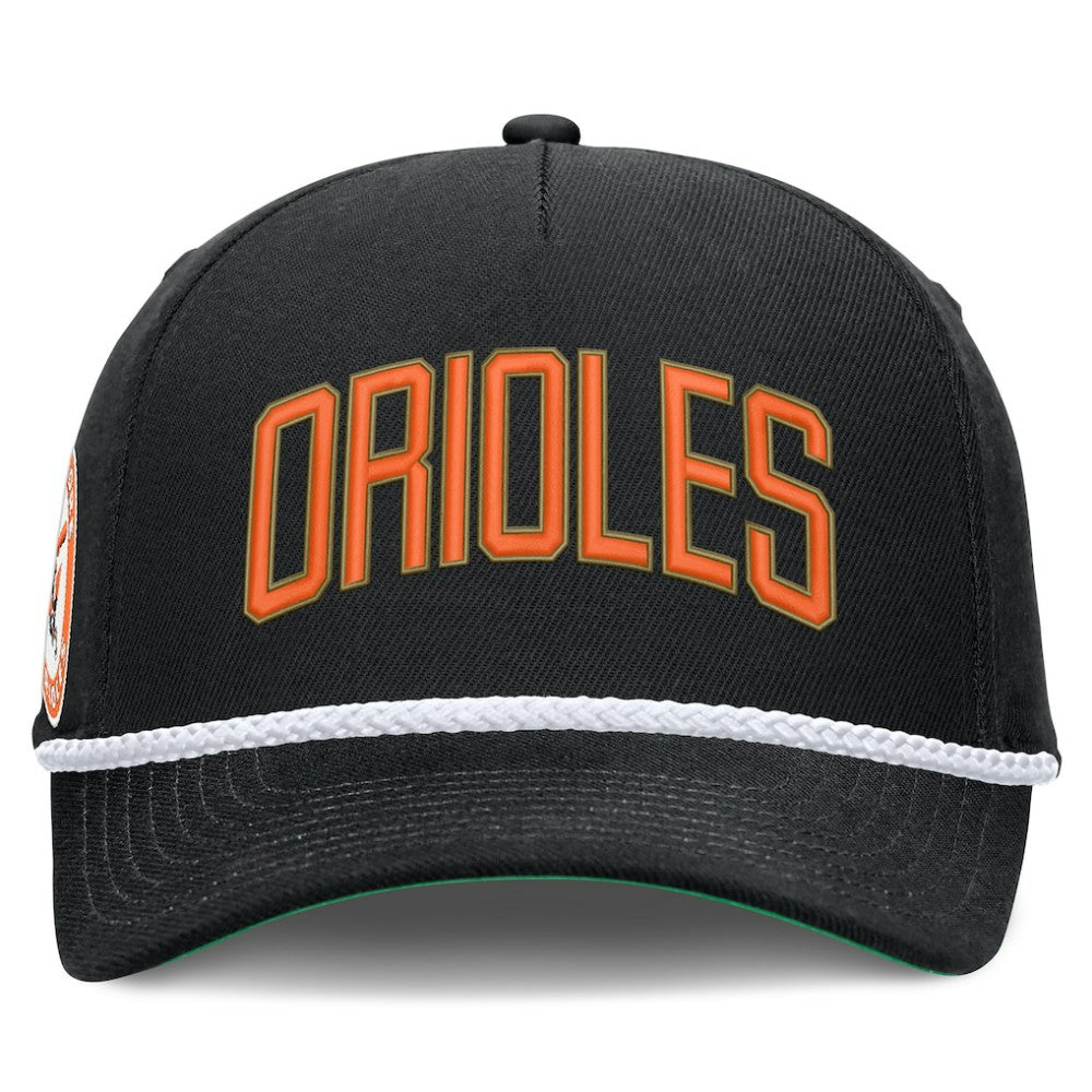 Black Baltimore Orioles Nike Cooperstown Collection Rise Adjustable Hat