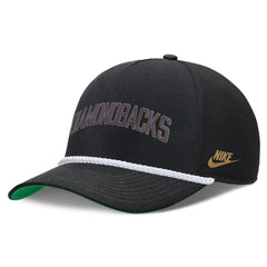 Black Arizona Diamondbacks Nike Cooperstown Collection Rise Adjustable Hat