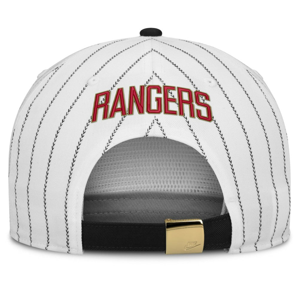 White/Black Texas Rangers Nike Cooperstown Collection Pro Adjustable Hat