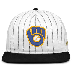 White/Black Milwaukee Brewers Nike Cooperstown Collection Pro Adjustable Hat