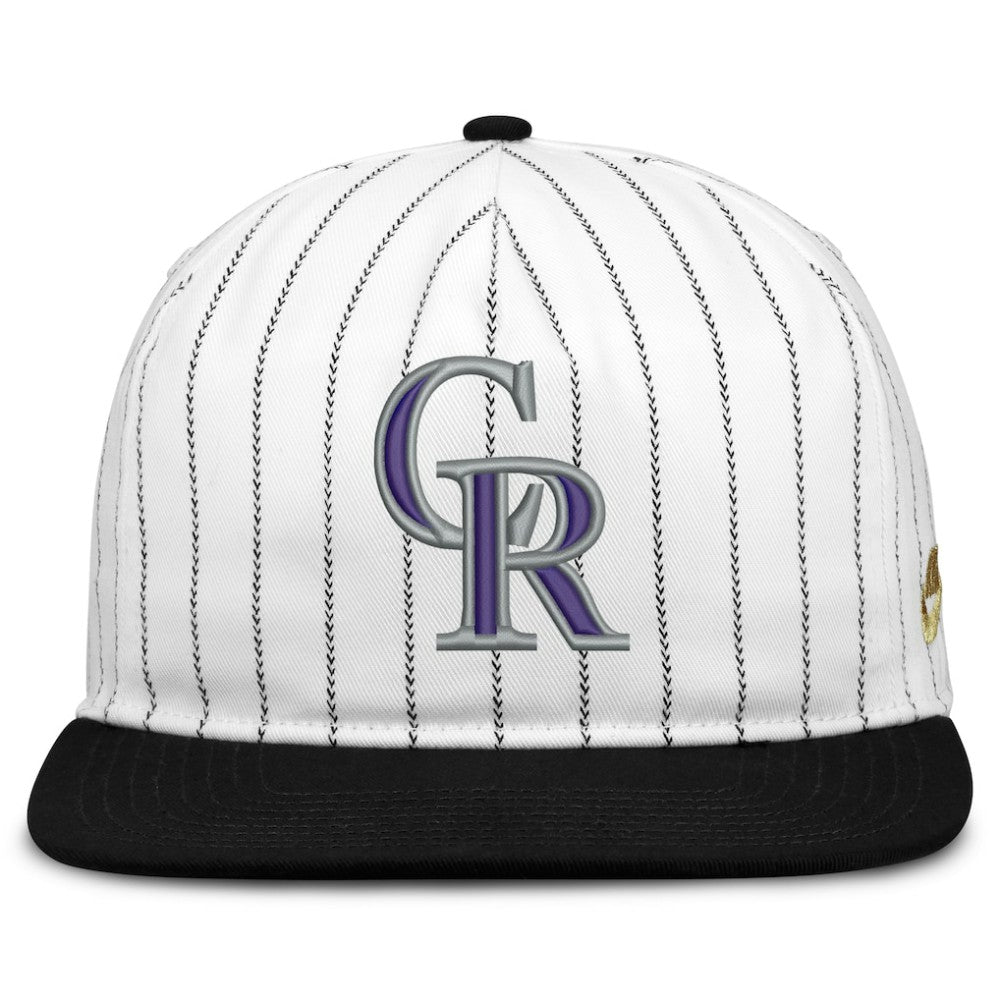 White/Black Colorado Rockies Nike Cooperstown Collection Pro Adjustable Hat