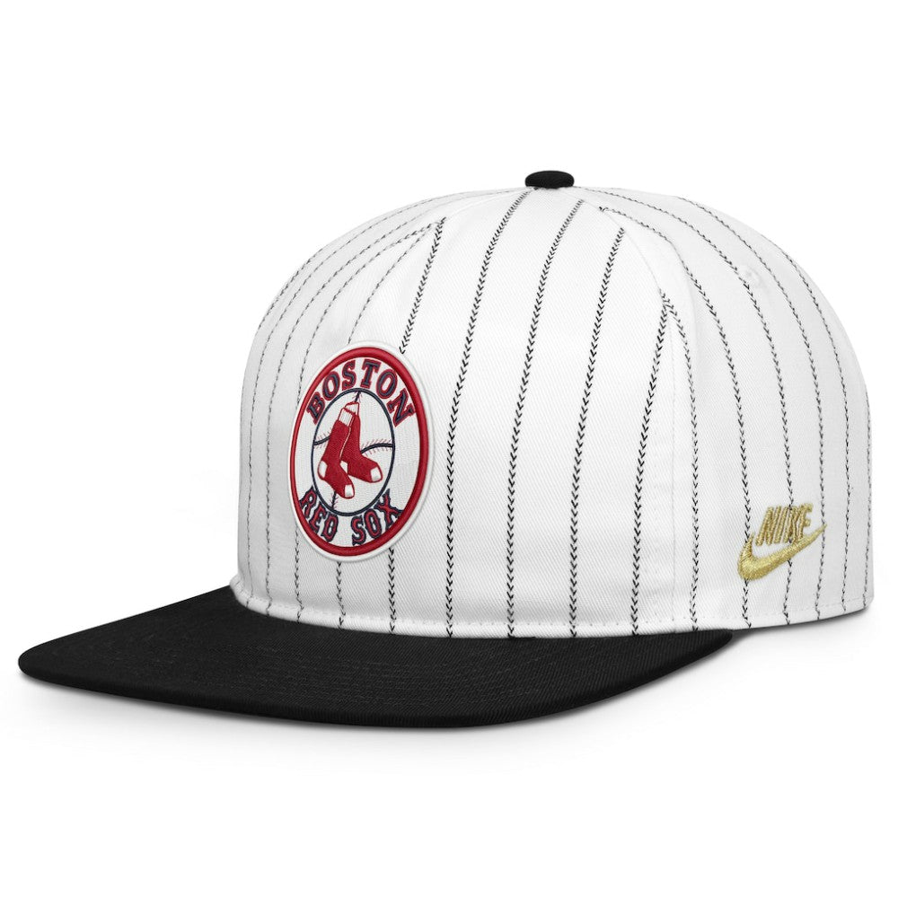 White/Black Boston Red Sox Nike Cooperstown Collection Pro Adjustable Hat