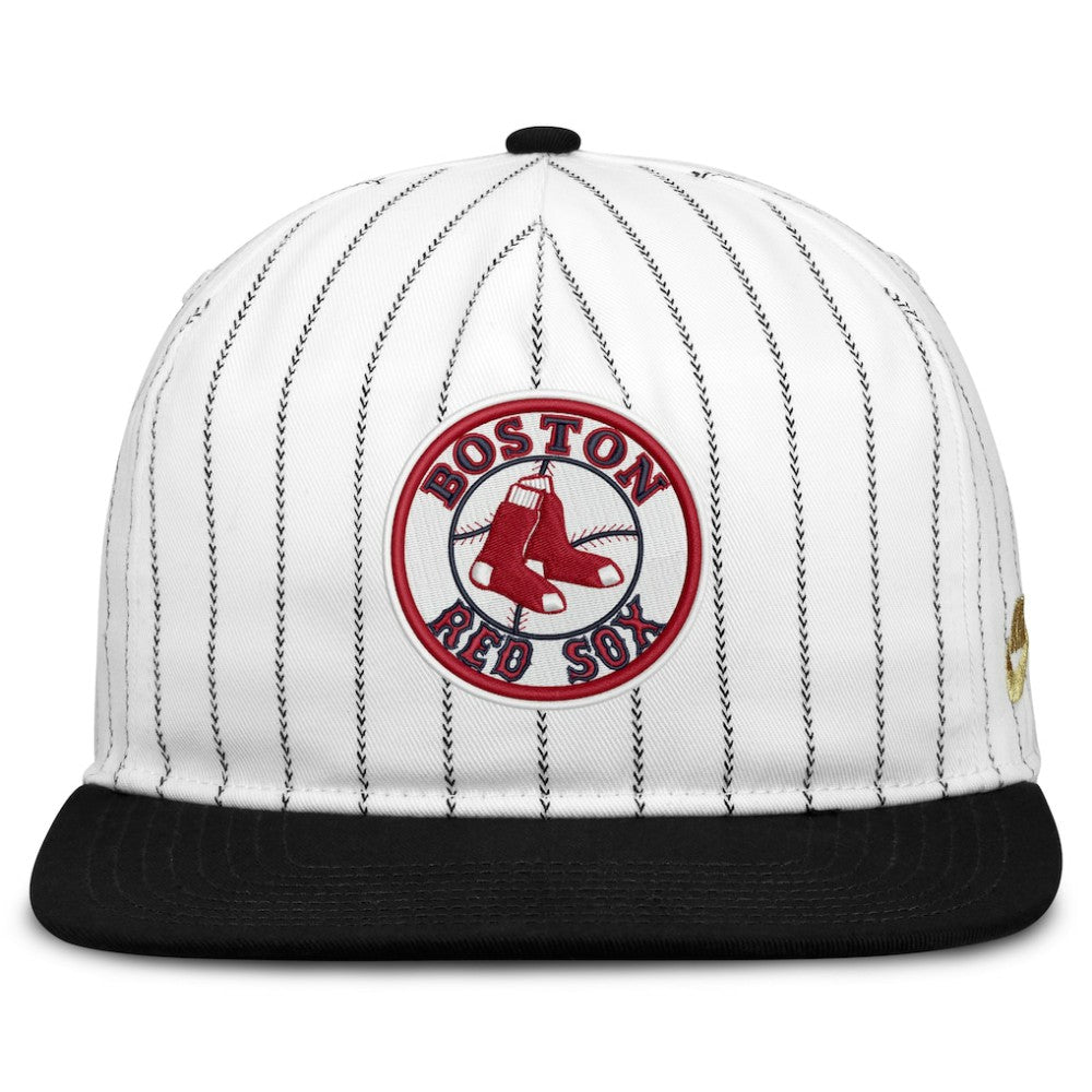 White/Black Boston Red Sox Nike Cooperstown Collection Pro Adjustable Hat