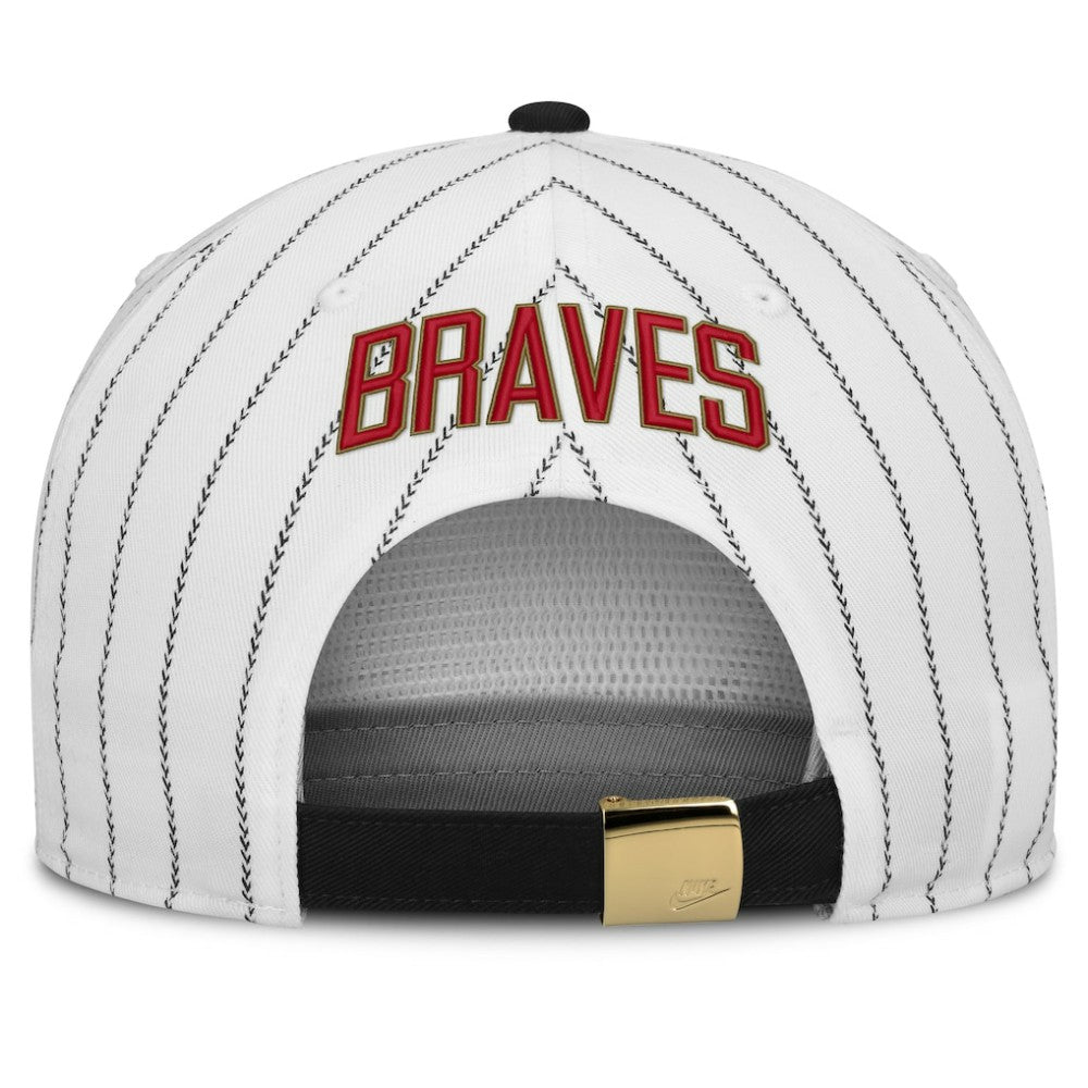 White/Black Atlanta Braves Nike Cooperstown Collection Pro Adjustable Hat