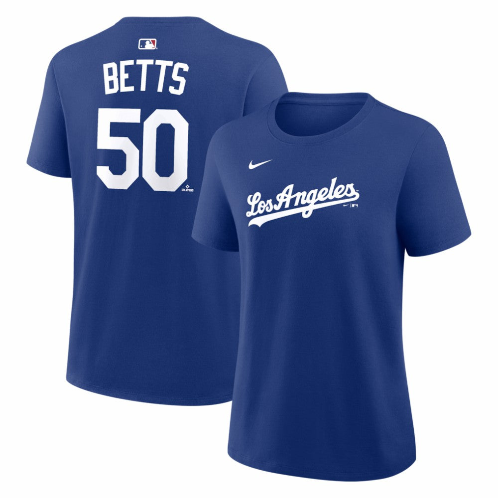 Royal Mookie Betts Los Angeles Dodgers Nike Women's Alternate Name & Number T-Shirt