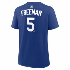Royal Freddie Freeman Los Angeles Dodgers Nike Women's Alternate Name & Number T-Shirt