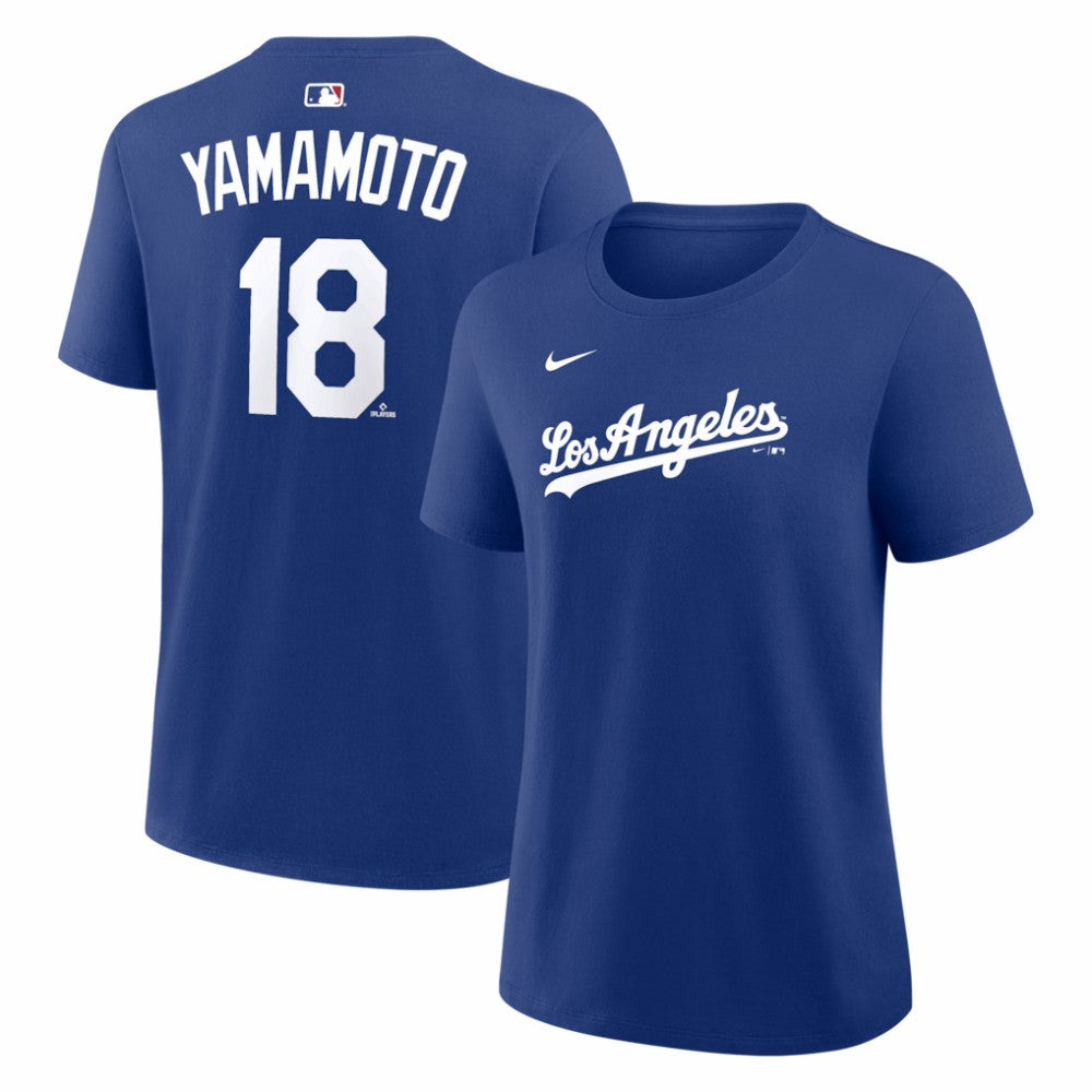 Royal Yoshinobu Yamamoto Los Angeles Dodgers Nike Women's Alternate Name & Number T-Shirt
