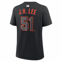Black Jung Hoo Lee San Francisco Giants Nike Women's Alternate Name & Number T-Shirt