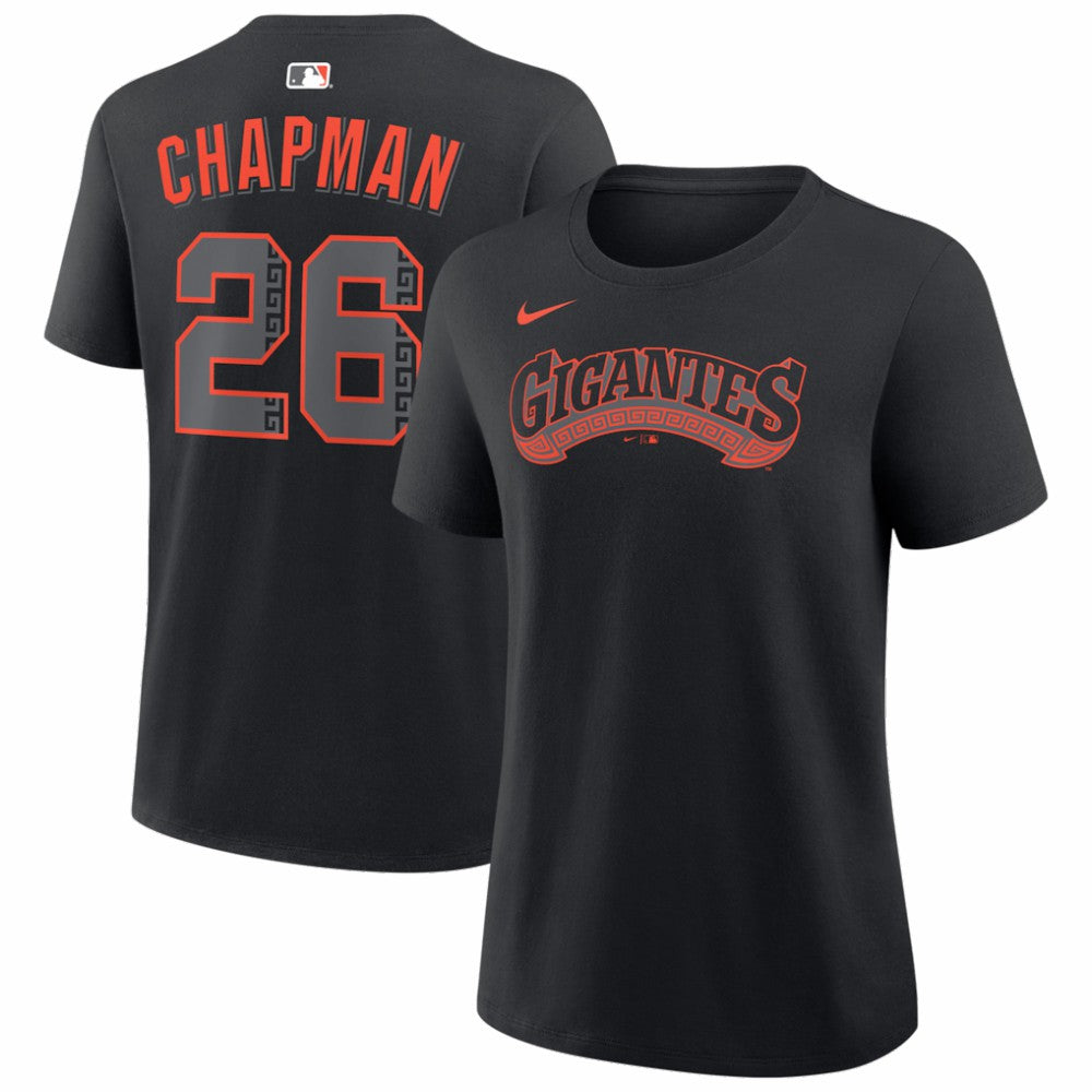 Black Matt Chapman San Francisco Giants Nike Women's Alternate Name & Number T-Shirt