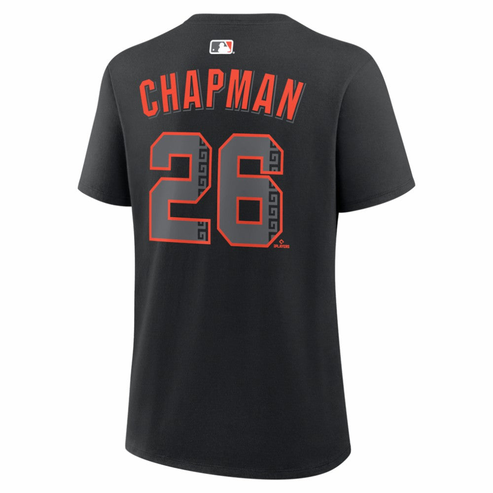 Black Matt Chapman San Francisco Giants Nike Women's Alternate Name & Number T-Shirt