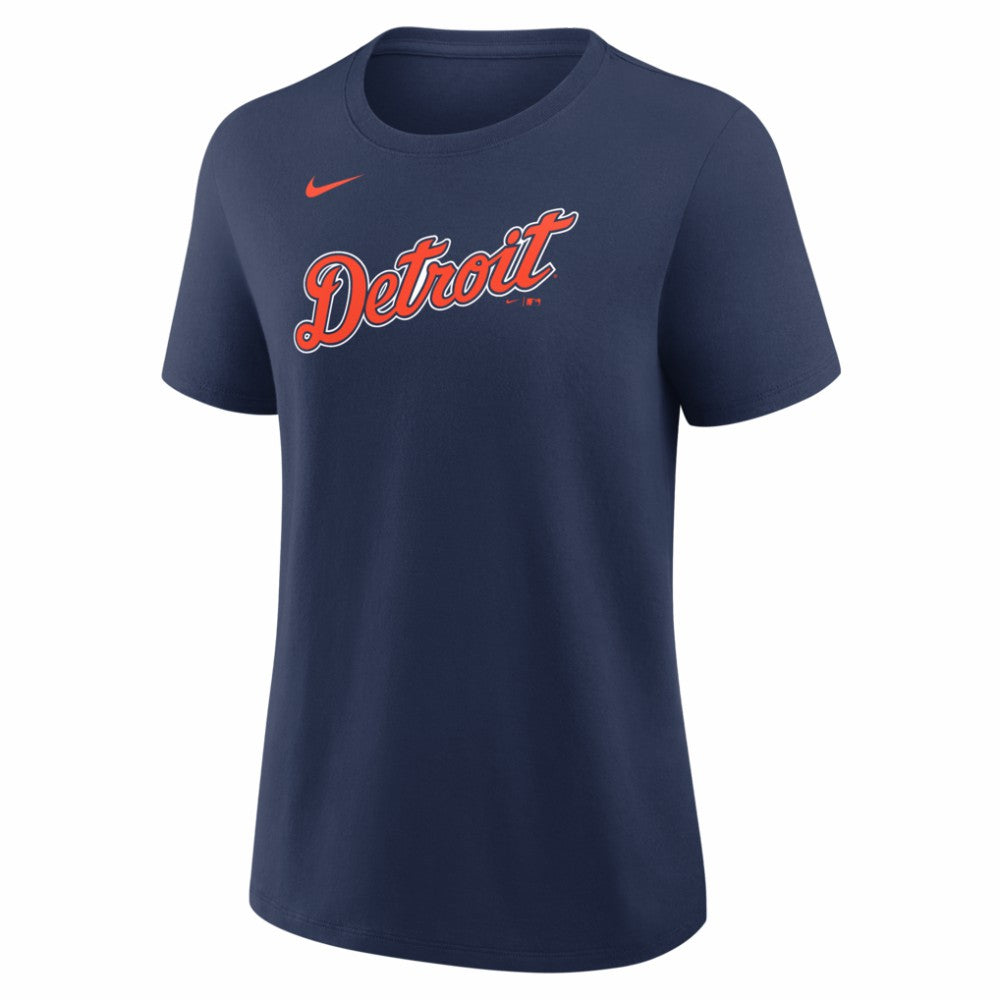 Navy Javier Báez Detroit Tigers Nike Women's Alternate Name & Number T-Shirt