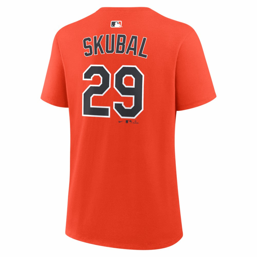 Orange Tarik Skubal Detroit Tigers Nike Women's Name & Number T-Shirt