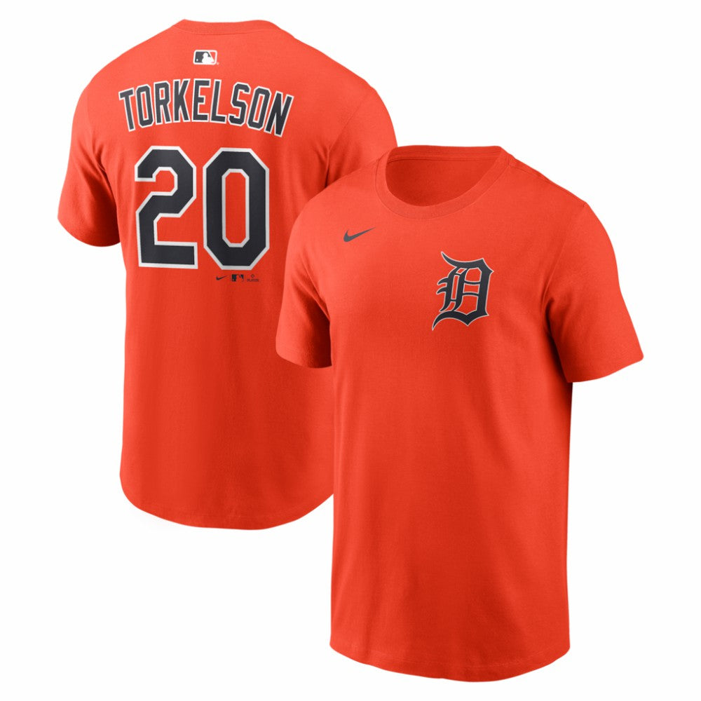 Orange Spencer Torkelson Detroit Tigers Nike Name & Number T-Shirt