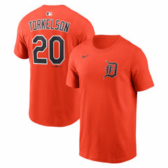 Orange Spencer Torkelson Detroit Tigers Nike Name & Number T-Shirt