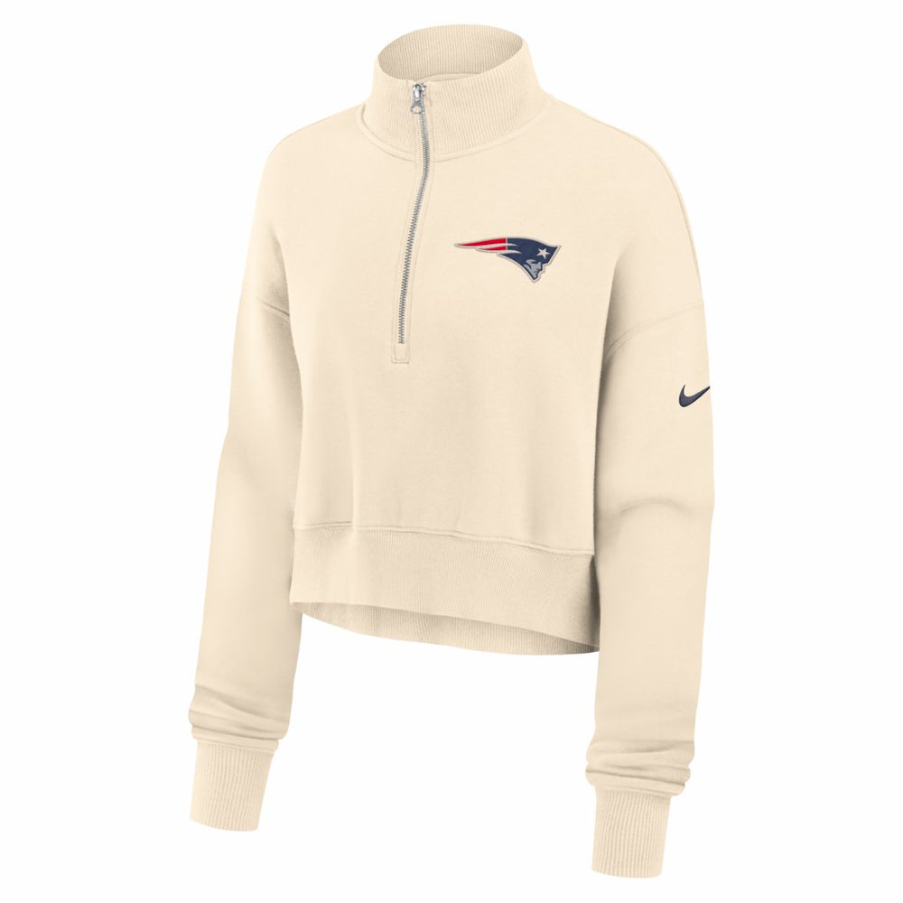 Women's Legacy Phoenix Fleece Cropped Half-Zip Sweatshirt - New England Patriots Sweatshirts