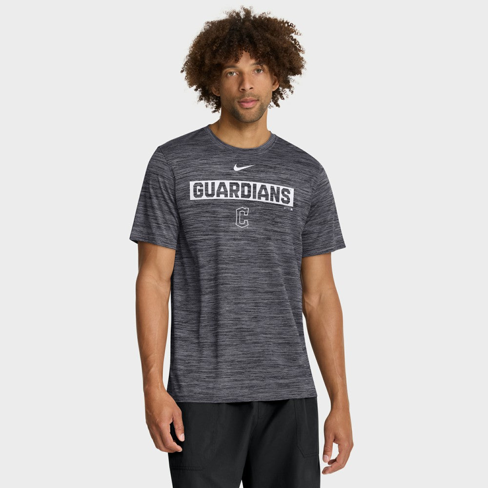 Black Cleveland Guardians Nike Velocity Dri-FIT T-Shirt