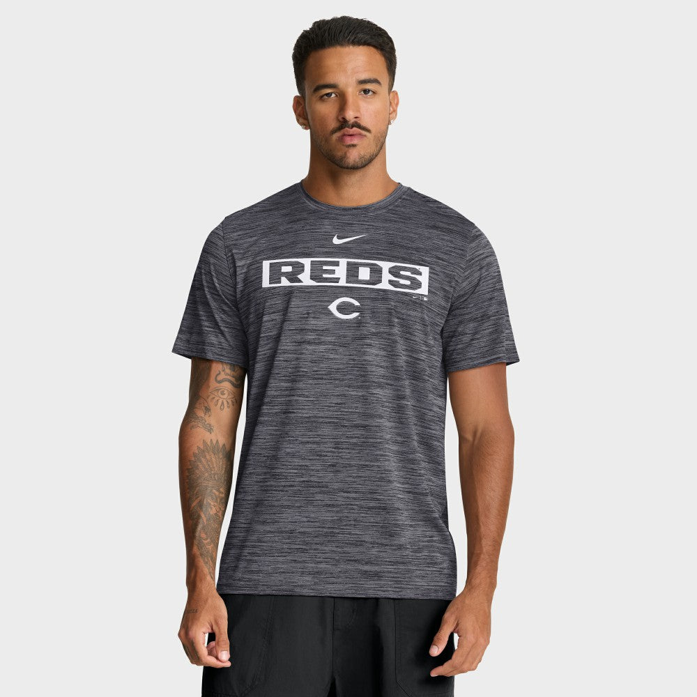 Black Cincinnati Reds Nike Velocity Dri-FIT T-Shirt