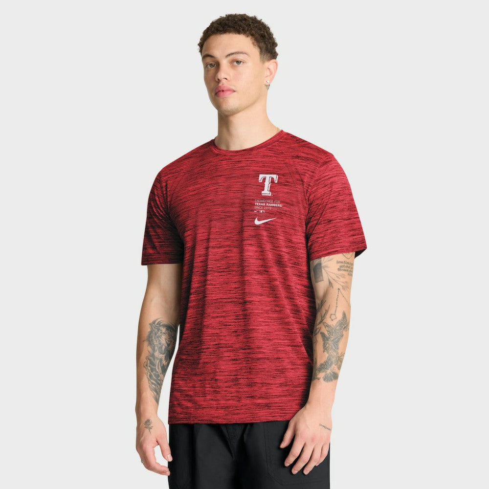 Red Texas Rangers Nike Velocity Dri-FIT T-Shirt