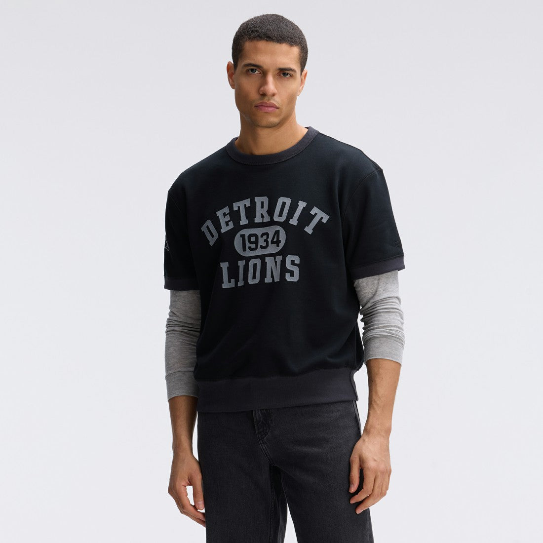 IconicFleece Short Sleeve Sweatshirt - Detroit Lions Sweatshirts