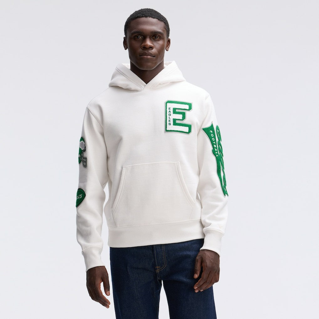 IconicFleece Letterman Hoodie - Philadelphia Eagles Hoodies