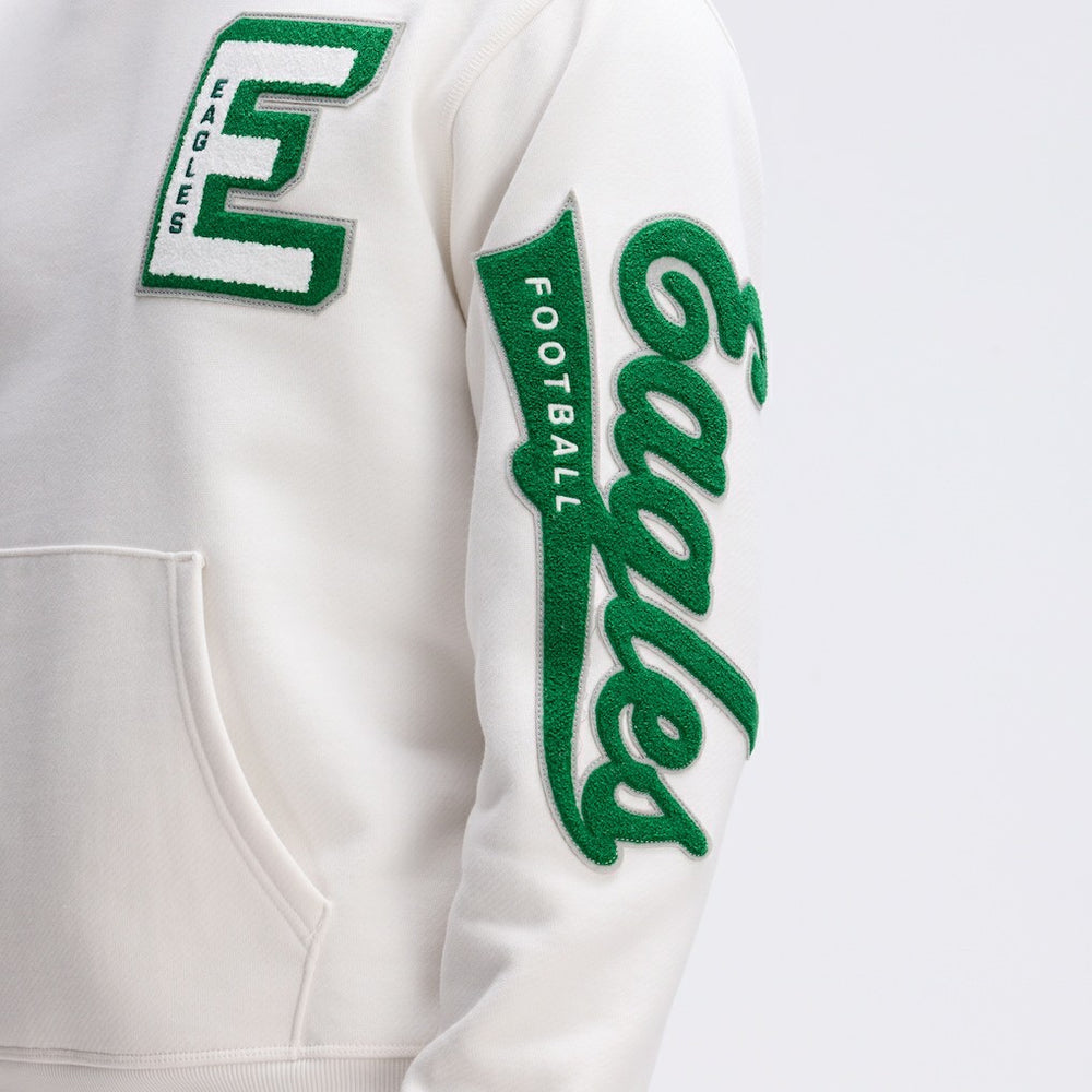 IconicFleece Letterman Hoodie - Philadelphia Eagles Hoodies