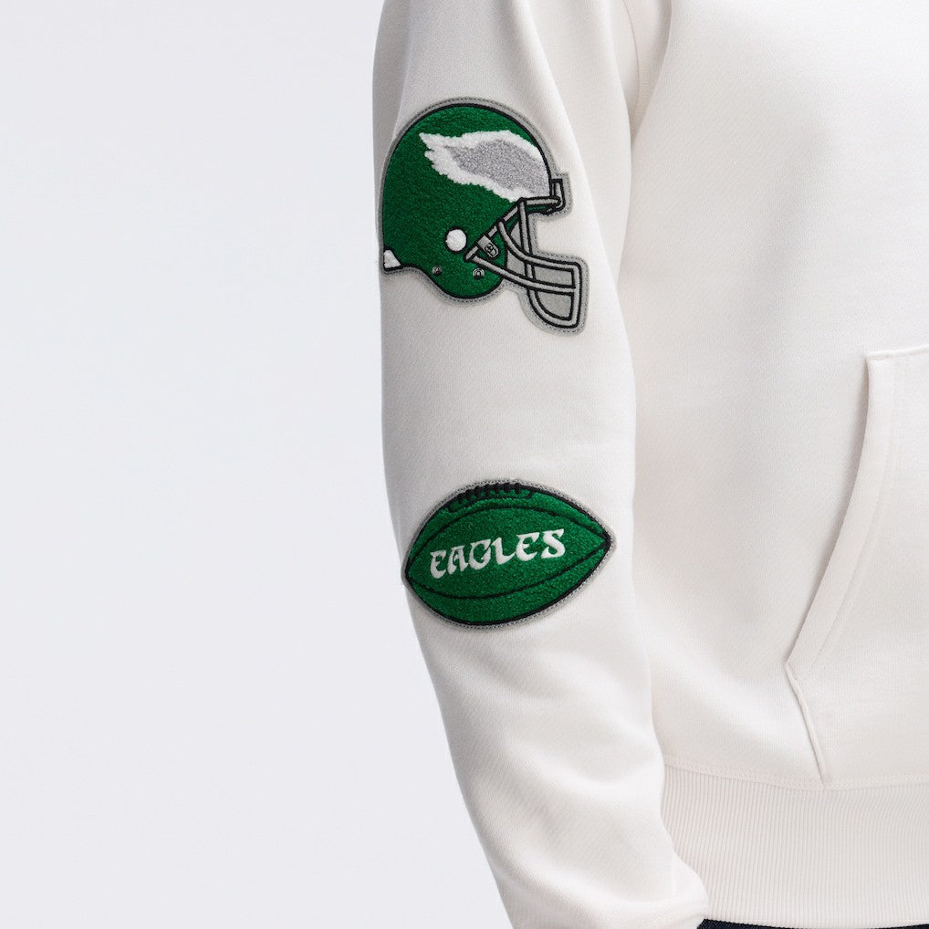 IconicFleece Letterman Hoodie - Philadelphia Eagles Hoodies