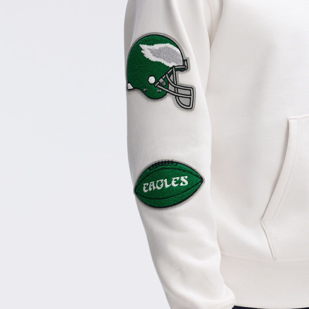 IconicFleece Letterman Hoodie - Philadelphia Eagles Hoodies
