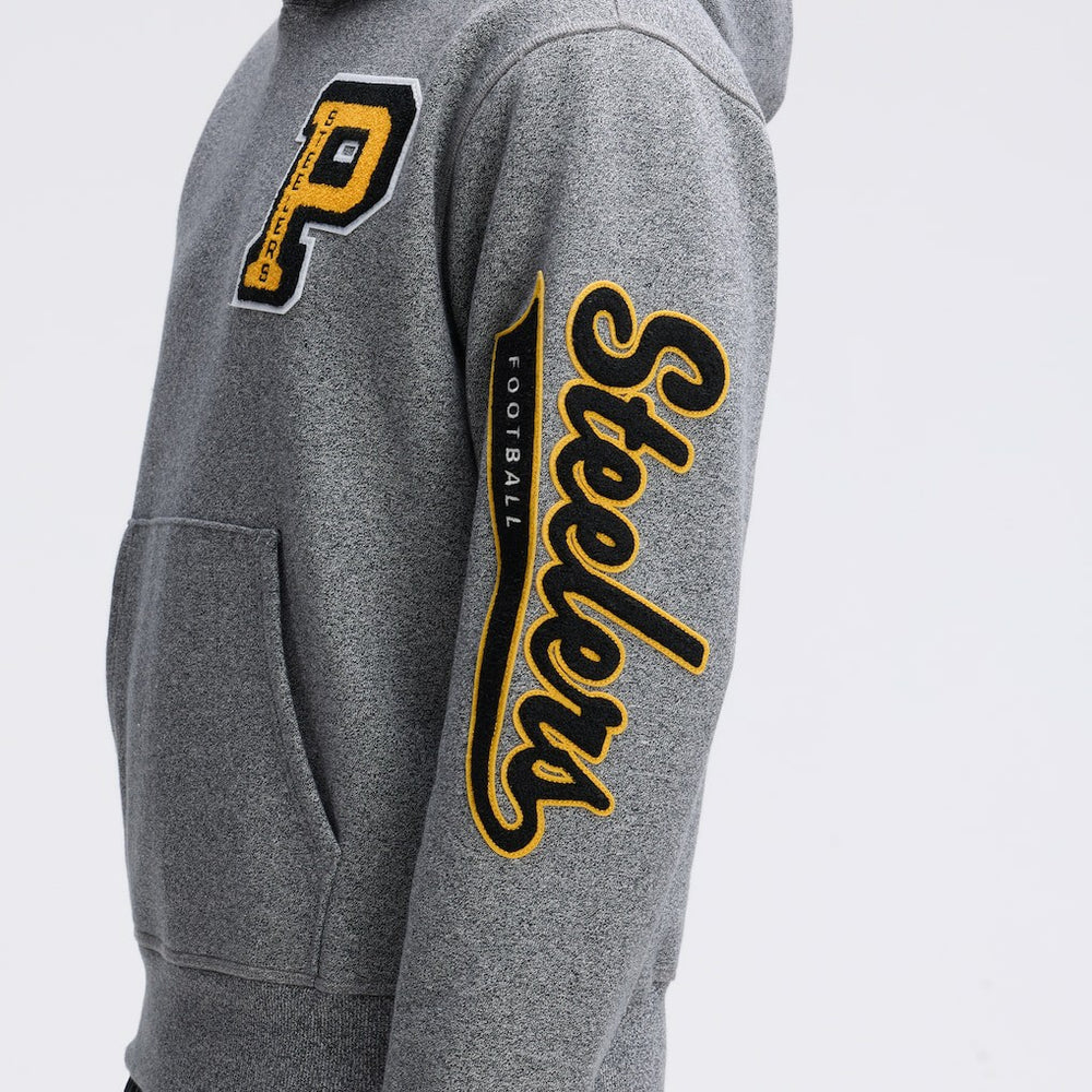 IconicFleece Letterman Hoodie - Pittsburgh Steelers Hoodies