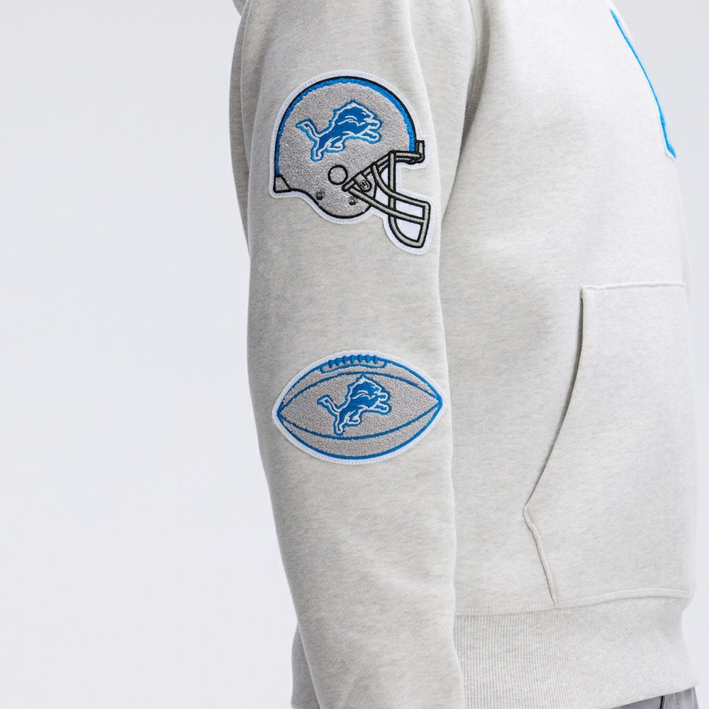 IconicFleece Letterman Hoodie - Detroit Lions Hoodies