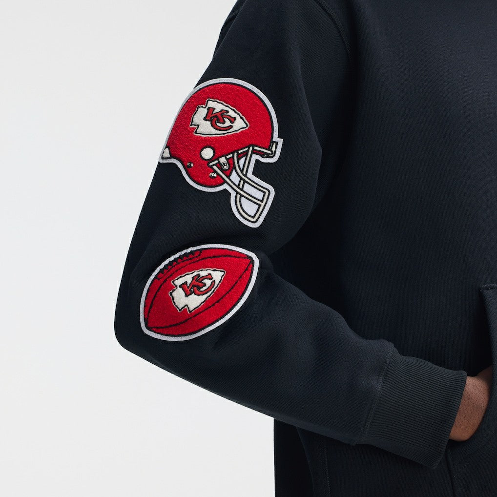 IconicFleece Letterman Hoodie - Kansas City Chiefs Hoodies