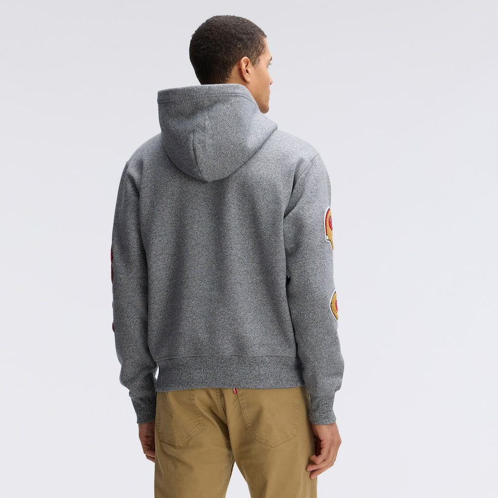 IconicFleece Letterman Hoodie - San Francisco 49ers Hoodies