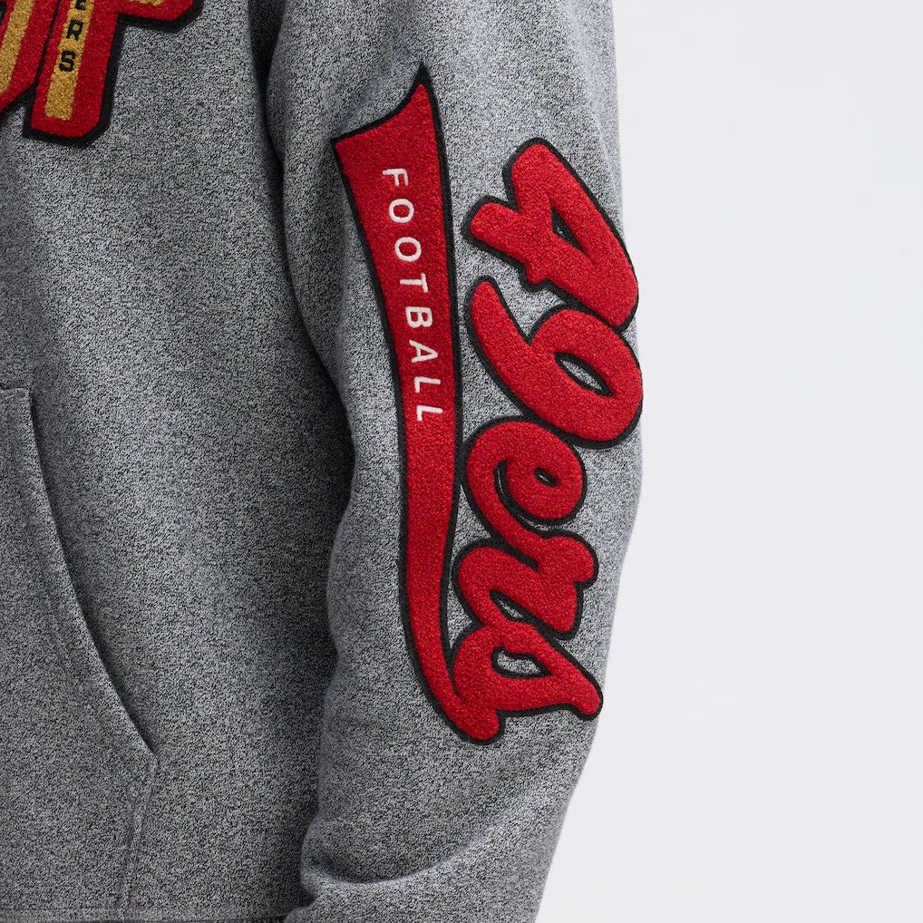 IconicFleece Letterman Hoodie - San Francisco 49ers Hoodies