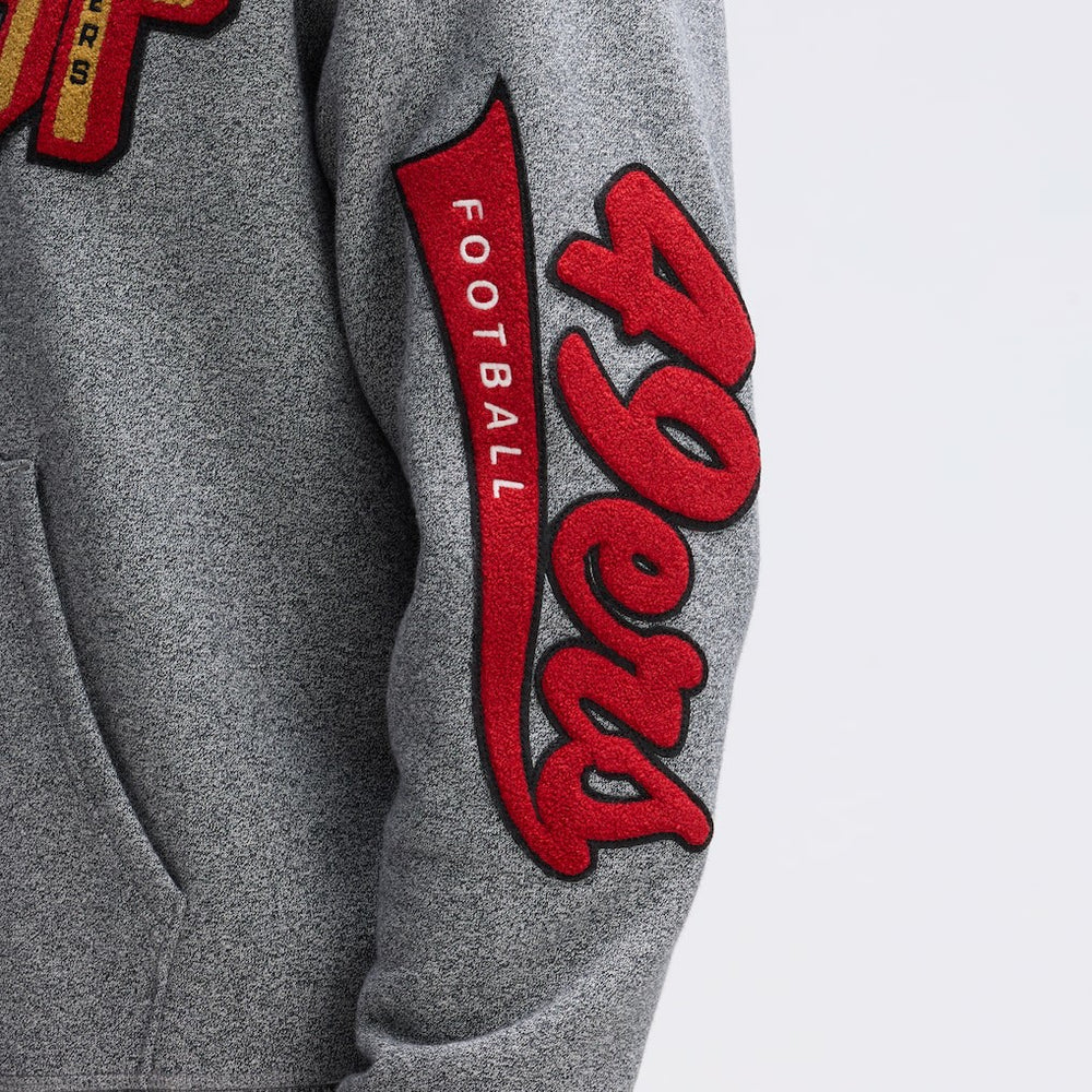 IconicFleece Letterman Hoodie - San Francisco 49ers Hoodies