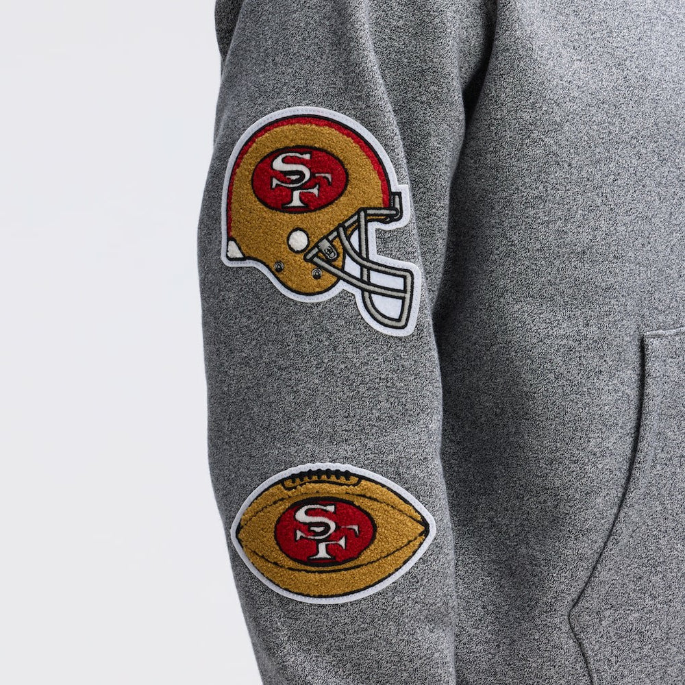 IconicFleece Letterman Hoodie - San Francisco 49ers Hoodies