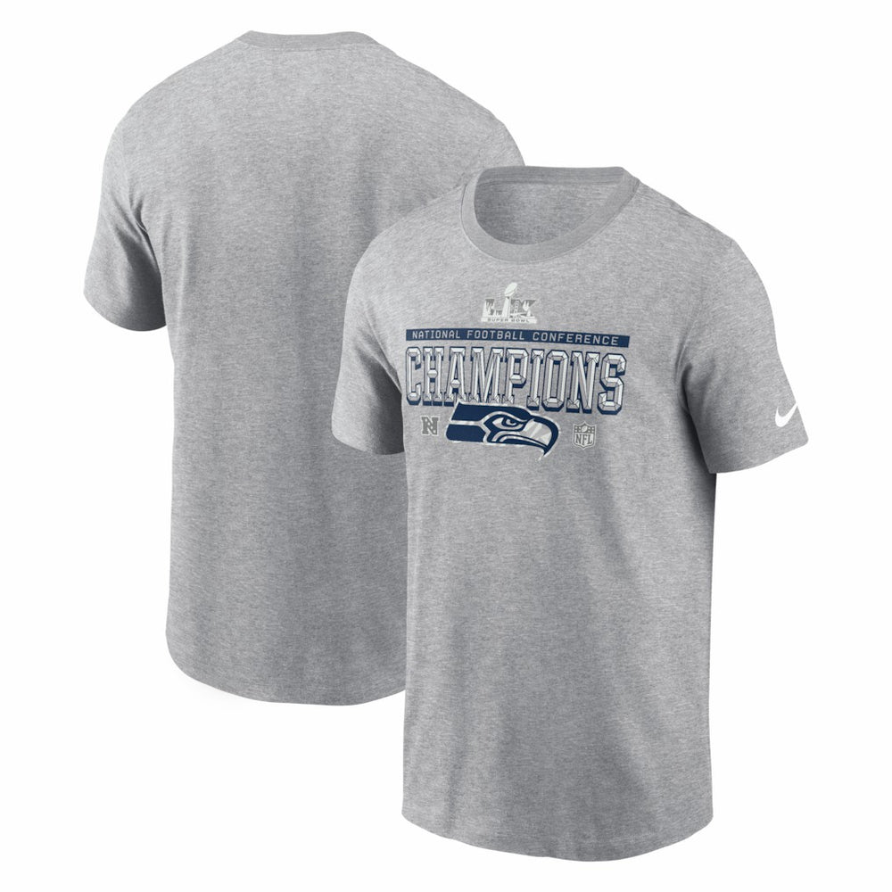 2025 NFC Champions Locker Room Trophy Collection Tall T-Shirt - Seattle Seahawks T-shirts