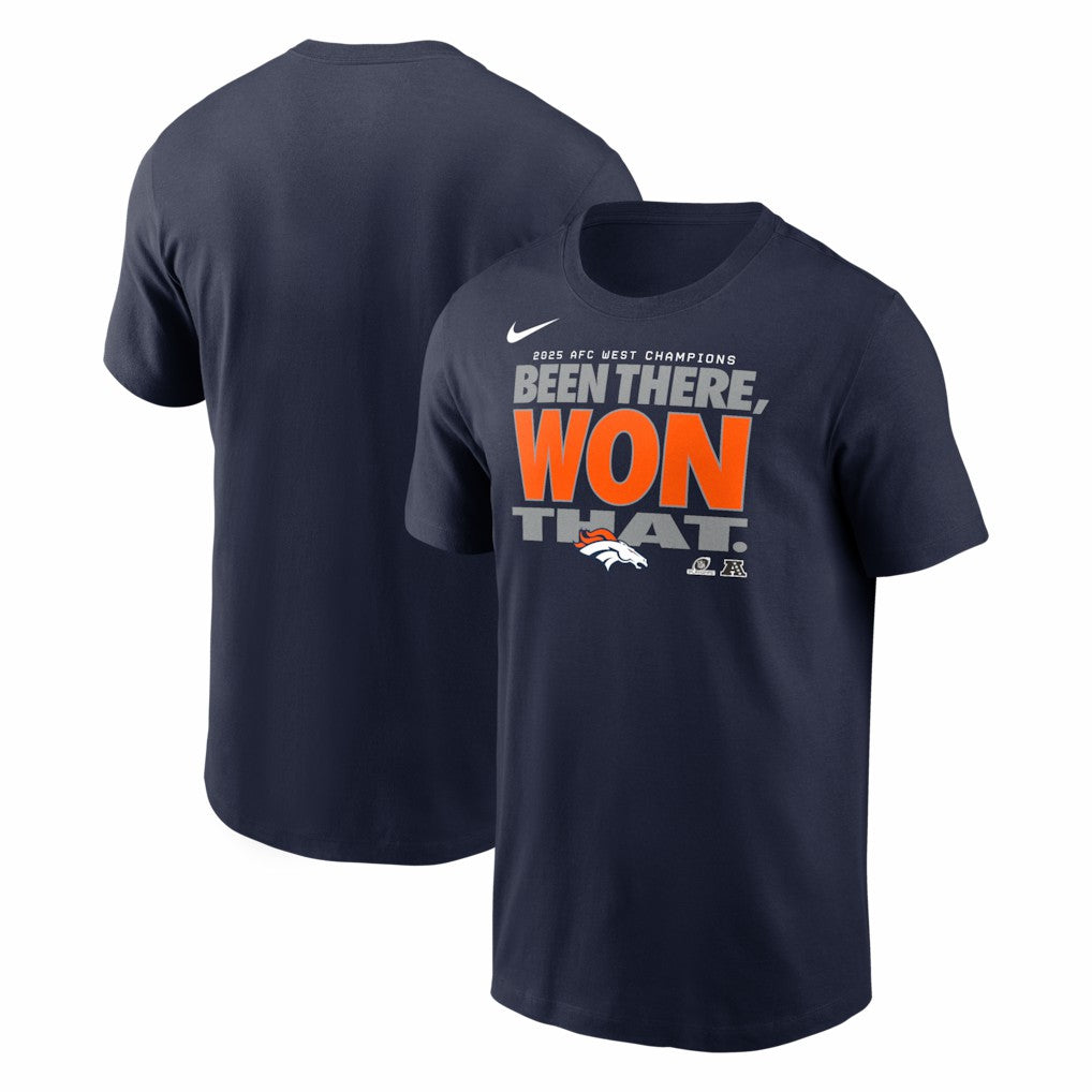 2025 AFC West Division Champions Locker Room Trophy Collection T-Shirt - Denver Broncos T-shirts