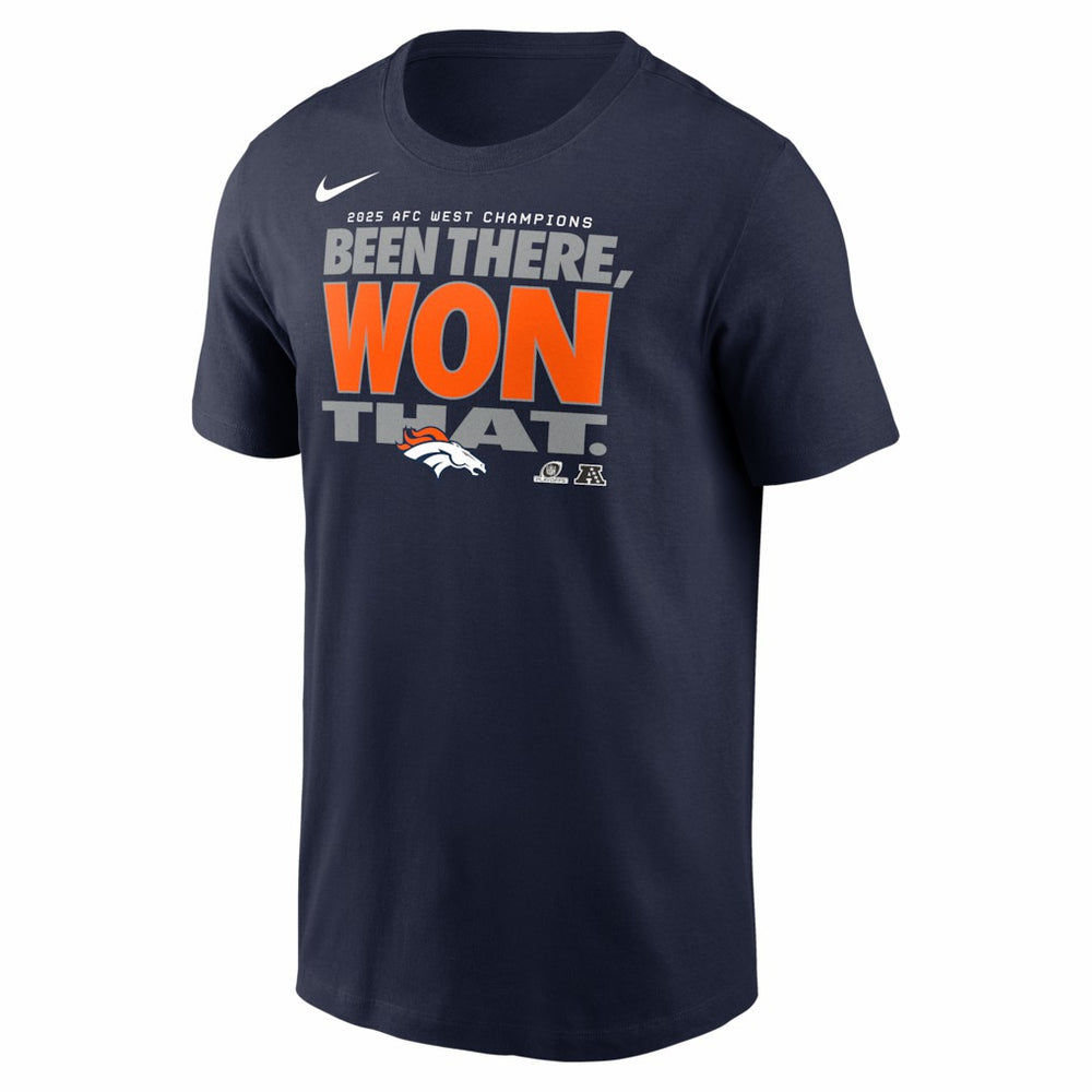 2025 AFC West Division Champions Locker Room Trophy Collection T-Shirt - Denver Broncos T-shirts
