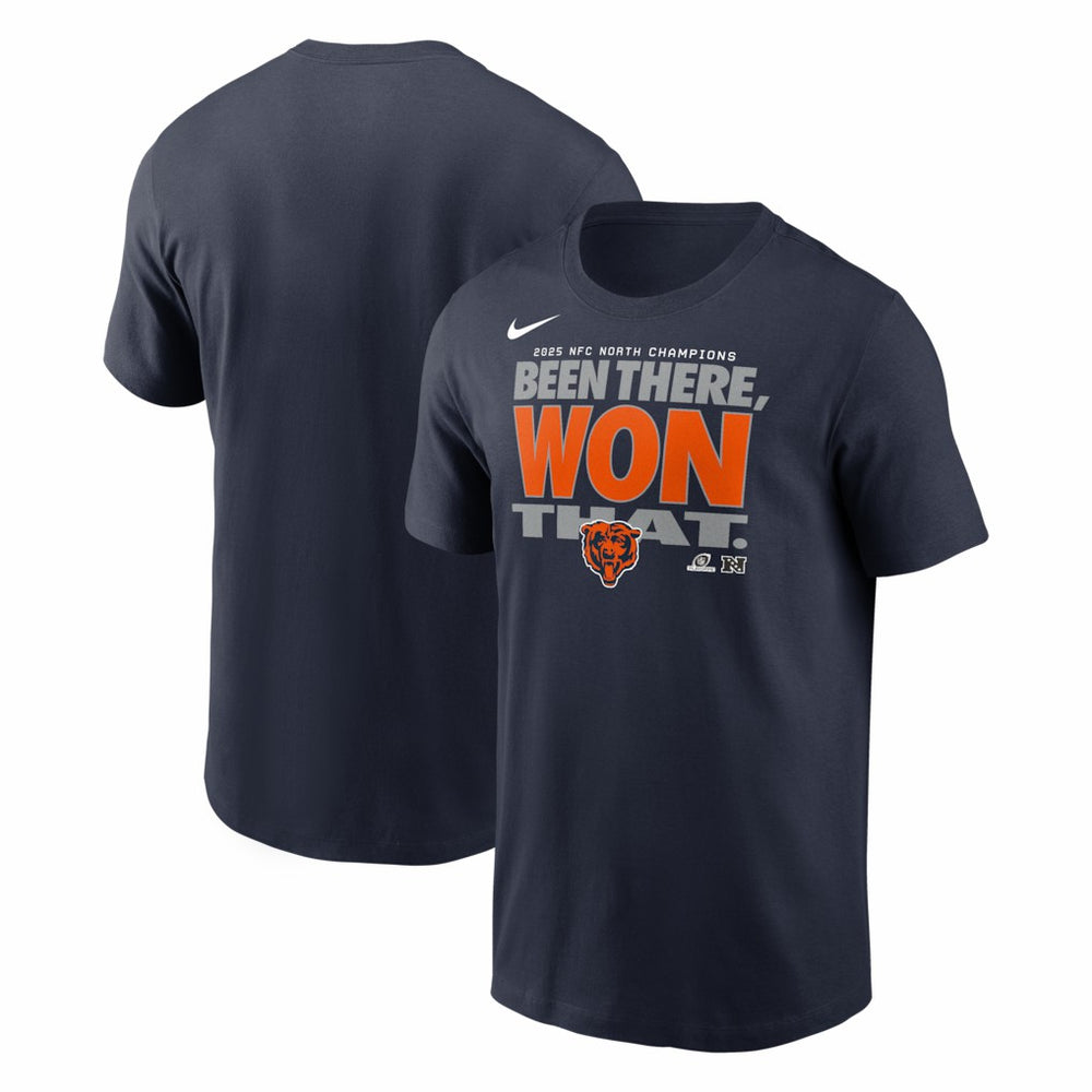 2025 NFC North Division Champions Locker Room Trophy Collection T-Shirt - Chicago Bears T-shirts