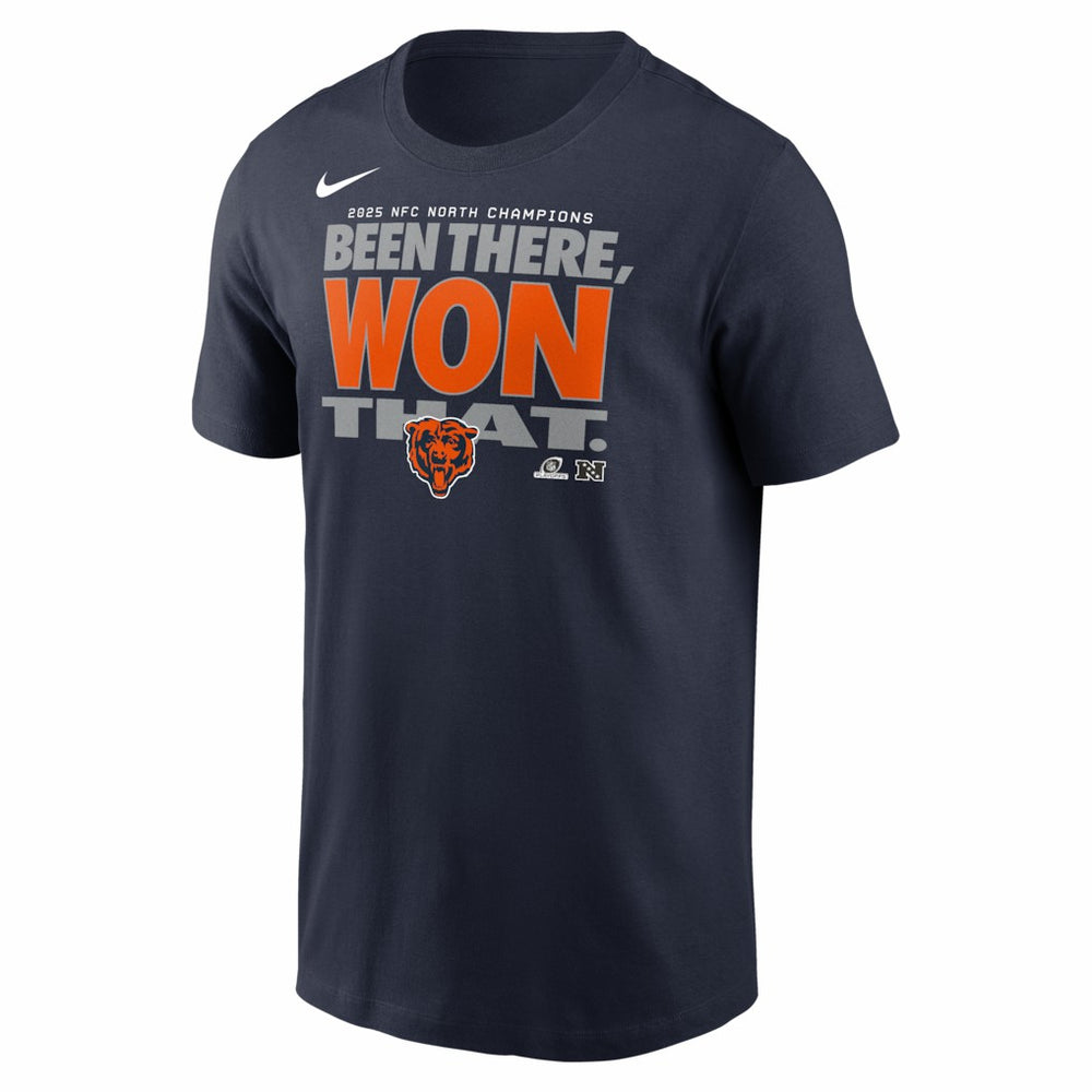 2025 NFC North Division Champions Locker Room Trophy Collection T-Shirt - Chicago Bears T-shirts