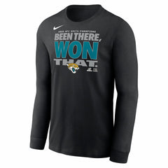 2025 AFC South Division Champions Locker Room Trophy Collection Long Sleeve T-Shirt - Jacksonville Jaguars T-shirts