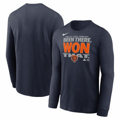 2025 NFC North Division Champions Locker Room Trophy Collection Long Sleeve T-Shirt - Chicago Bears T-shirts