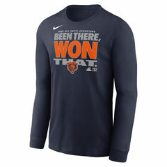 2025 NFC North Division Champions Locker Room Trophy Collection Long Sleeve T-Shirt - Chicago Bears T-shirts