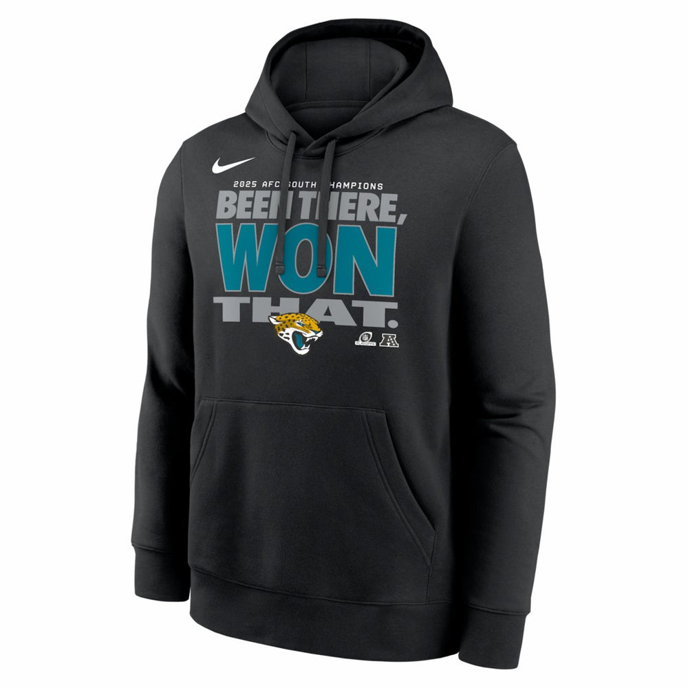 2025 AFC South Division Champions Locker Room Trophy Collection Hoodie - Jacksonville Jaguars Hoodies
