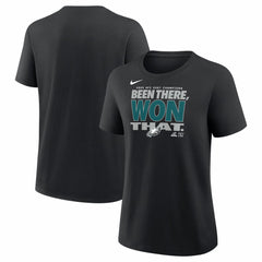 Women's 2025 NFC East Division Champions Locker Room Trophy Collection T-Shirt - Philadelphia Eagles T-shirts