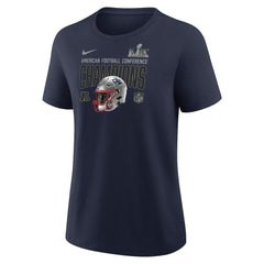 Women's 2025 AFC Champions Helmet T-Shirt - New England Patriots T-shirts